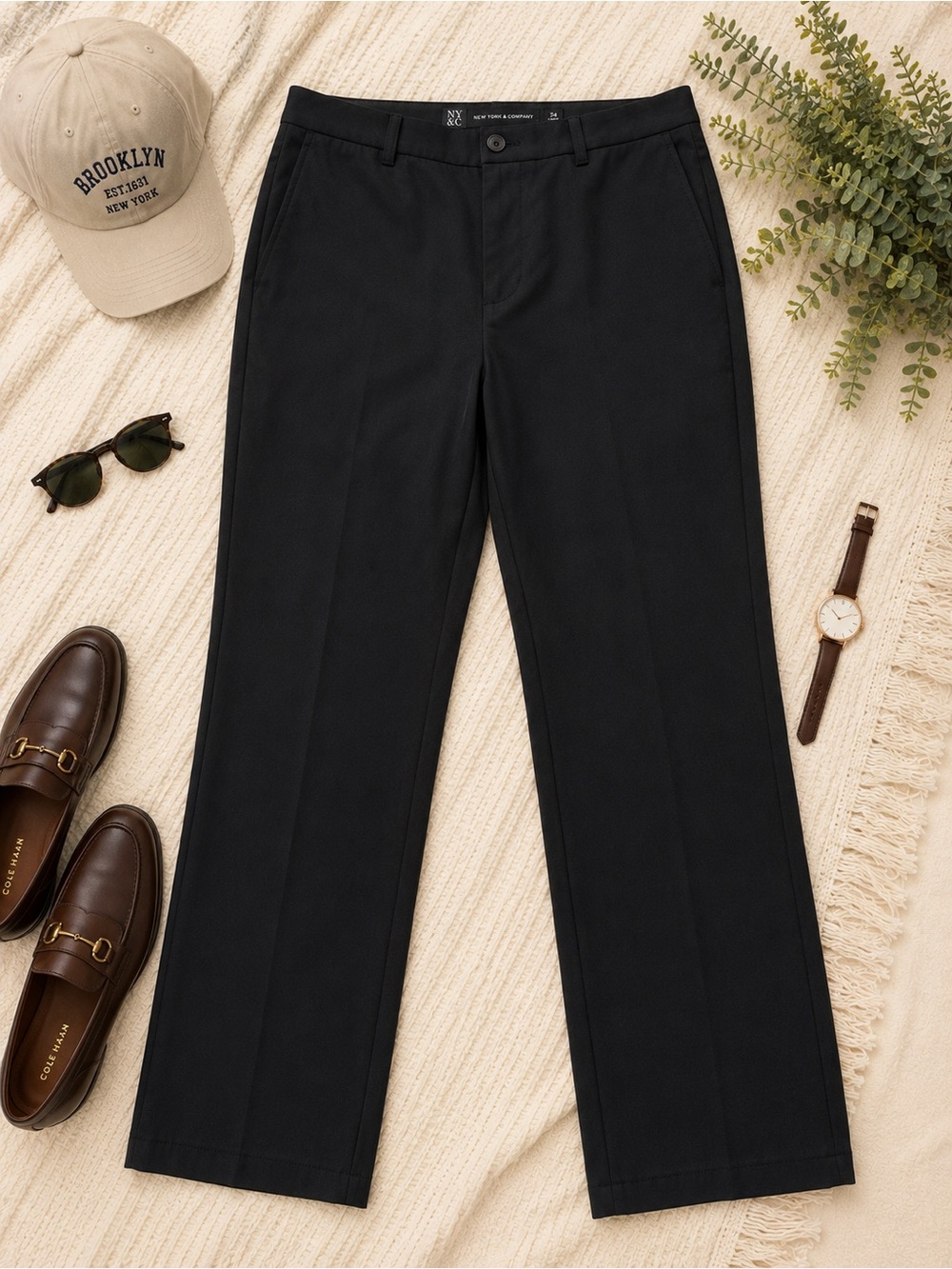 Walter Hagen 11 Majors Golf Pants Men’s 30x30 Black Straight Leg Performance